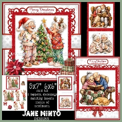 decoupage CHRISTMAS COUPLE 