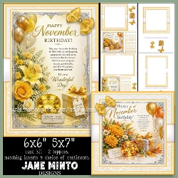 NOVEMBER BIRTHDAY 6x6 5x7