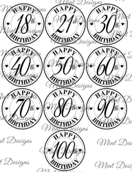 BIRTHDAY DIGI STAMPS 