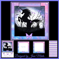 BUTTERFLY UNICORN 8x8 mini kit