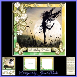 YELLOW BUTTERFLY FAIRY 8X8 MINI KIT