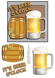 ITS BEER OCLOCK - A4 SHEET QUICK CARD