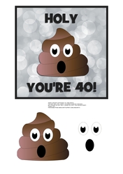 HOLY **** YOURE 40!  grey