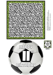 11th - FOOTBALL TOPPER WITH AGE - QUICK CARD