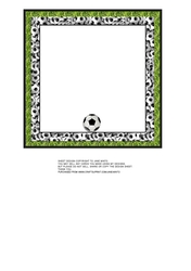 6X6 INSERT- BLANK - FOOTBALL - SOCCER THEME