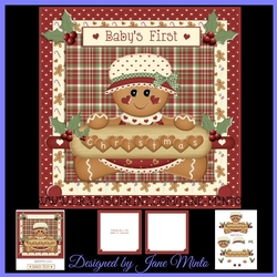 BABYS FIRST CHRISTMAS - GINGERBREAD GIRL - MINI KIT