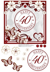 Ruby 40th WEDDING ANNIVERSARY 