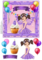 FAIRY CAKE CARD AGE 4
