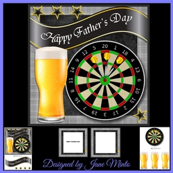 DARTBOARD & BEER Fathers day