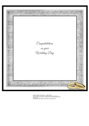 8X8 INSERT TO MATCH - PINK ROSES WEDDING TOPPER