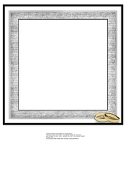 8X8 BLANK INSERT TO MATCH - PINK ROSES WEDDING TOPPER
