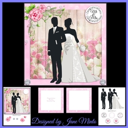 MR & MRS PINK ROSE WEDDING MINI KIT