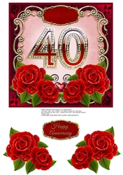 40TH RUBY WEDDING ANNIVERSARY