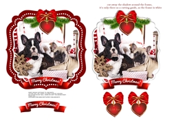 CHRISTMAS PUPPIES TOPPER