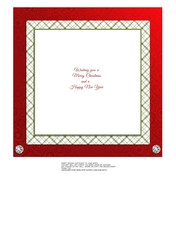 CHRISTMAS INSERT 7X7 with text