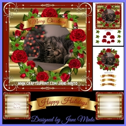 SLEEPY CAT AT CHRISTMAS MINI KIT