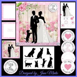 WEDDING COUPLE WITH PETS MINI KIT