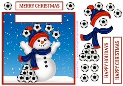 FOOTBALL SNOWMAN QUICK CARD SHEET 2