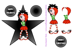 PUNK CHRISTMAS STAR TOPPER