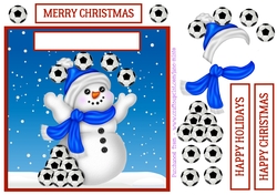 FOOTBALL SNOWMAN QUICK CARD SHEET 4