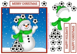 FOOTBALL SNOWMAN QUICK CARD SHEET 5