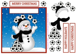 FOOTBALL SNOWMAN QUICK CARD SHEET 6