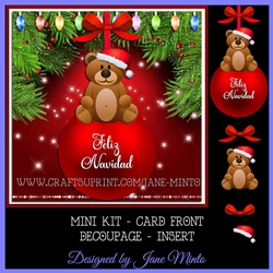 FELIZ NAVIDAD CHRISTMAS BAUBLE CARD - MINI KIT