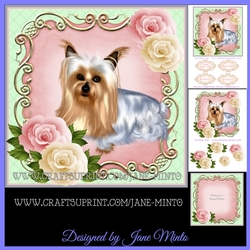 BLUE YORKSHIRE TERRIER mini kit