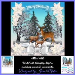 WINTER DEER SCENE 2
