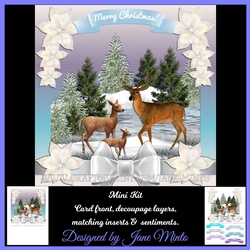 WINTER DEER SCENE 5