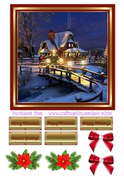 CHRISTMAS HOUSE AND RIVER