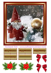 CUTE LITTLE SANTA ORNAMENT