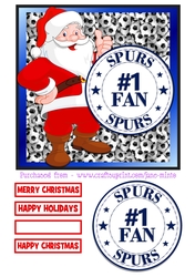 SPURS - SANTA FOOTBALL TOPPER 