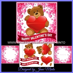 BEAR WITH HEART VALENTINES MINI KIT