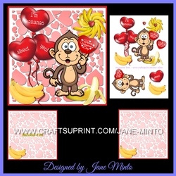 BANANAS ABOUT YOU - VALENTINES MINI KIT
