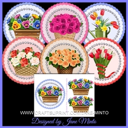 FLOWER TOPPERS - SET 2