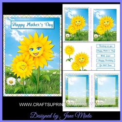 5x7 SMILING SUNFLOWERS MINI KIT