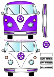 CAMPER VAN STEP BY STEP SHEET - PURPLE