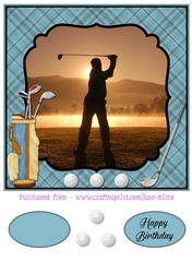 GOLFER - QUICK CARD SHEET