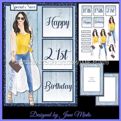 5x7 BIRTHDAY GIRL MINI KIT 2