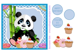 SWEET PANDA QUICK CARD SHEET