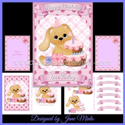 5x7 FIRST BIRTHDAY MINI KIT - PINK