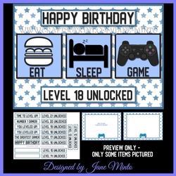 7x5 EAT SLEEP GAME