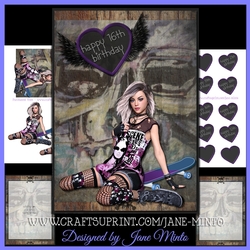 5x7 SKATER GIRL MINI KIT