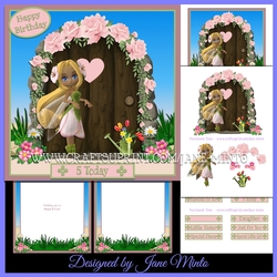 PINK ROSE FAIRY DOOR - MINI KIT - AGES 3 to 9