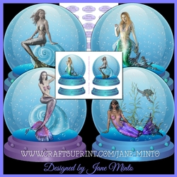 MERMAID WATER GLOBES 