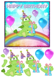 RAINBOW DRAGON SHEET 2