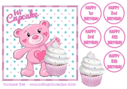 HI CUPCAKE with stars