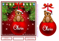OLIVIA - CHRISTMAS BAUBLE QUICK CARD