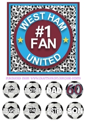 WEST HAM - PERSONALISED - 60